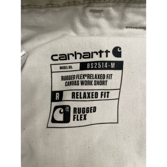 Carhartt Mens Relaxed Fit Canvas Utility 9” Work Hiking Shorts Rugged Flex - Picture 5 of 6